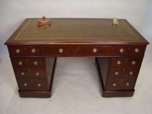 a large victorian directors desk