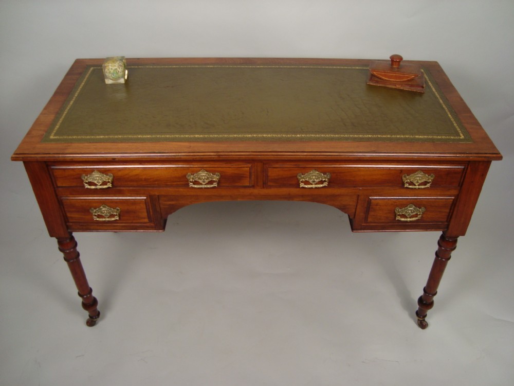 a fine victorian walnut writing desktable