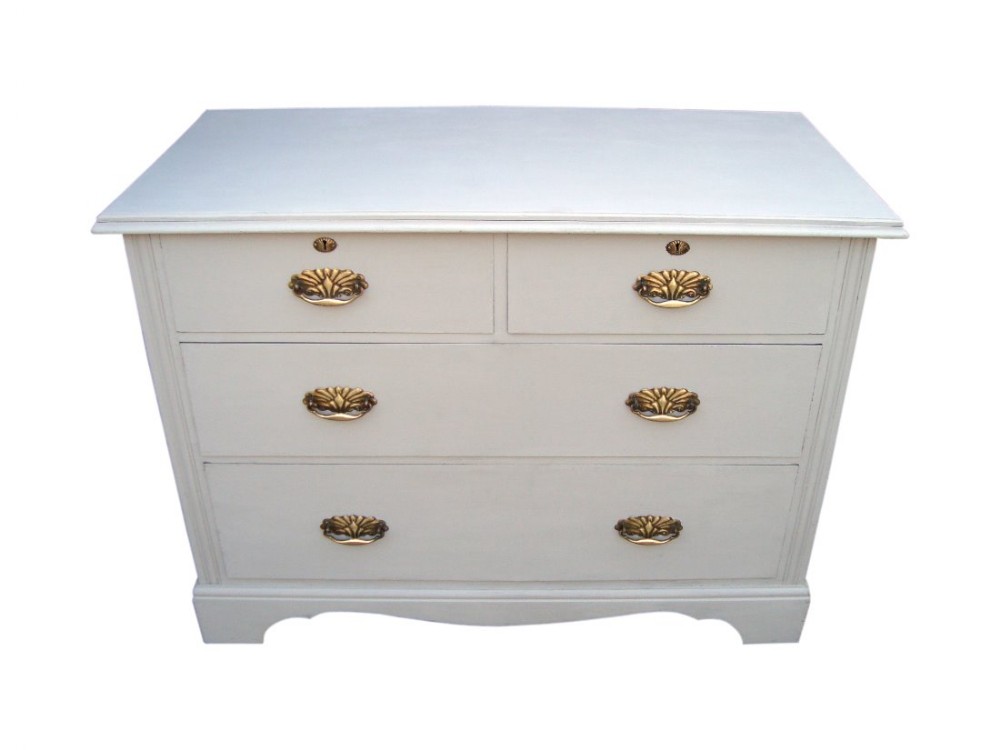 a delightful victorian painted chest of drawers