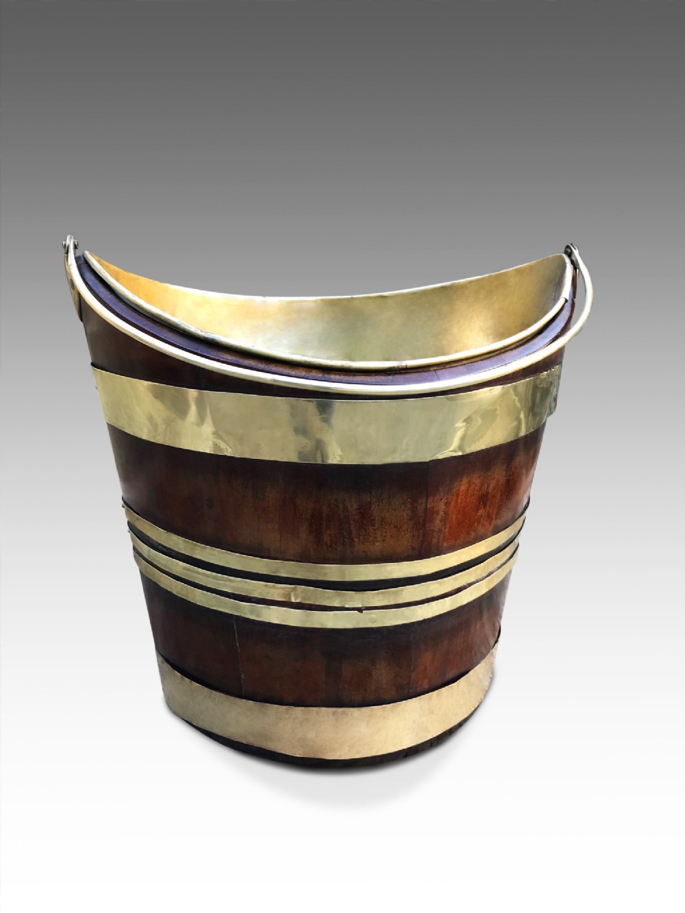 a georgian brass bucket circa 1790