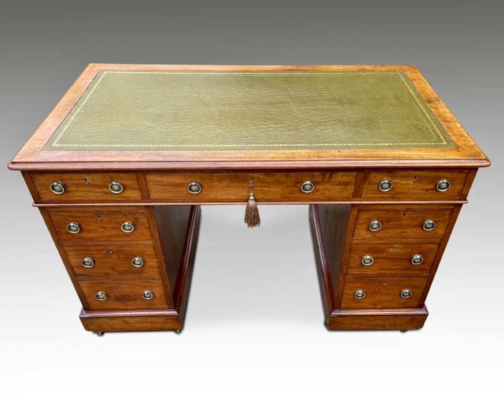 a stunning victorian pedestal desk