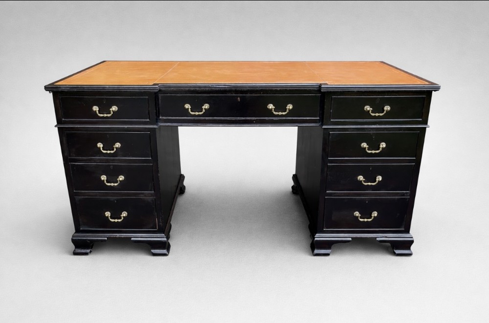 a stunning edwardian breakfront desk